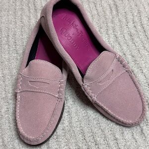 KKB Quoddy Penny Loafers: Pink Suede